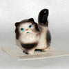 Hagen Renaker Cat Fat Brown Ceramic Figurine 